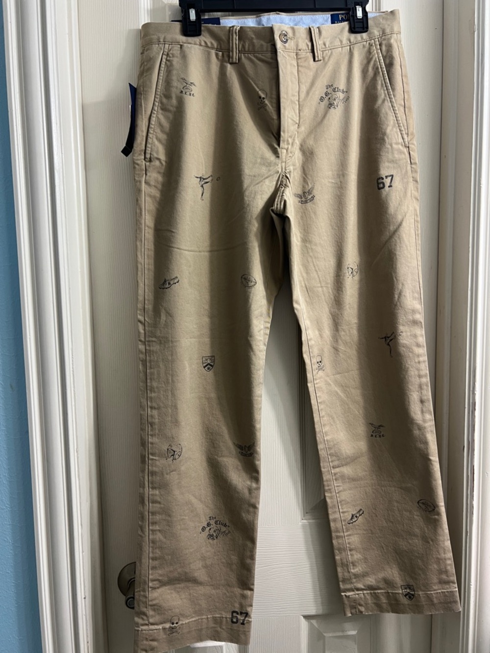 Polo by Ralph Lauren Khaki Chinos with Black Accents